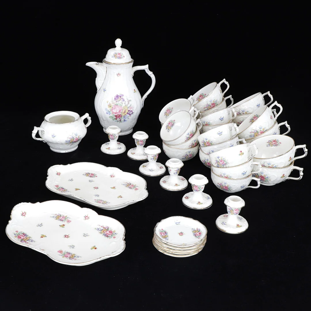 SERVISDELAR, 41 st, porslin, Sanssouci, Rosenthal, Tyskland. — European — Växjö Auktionskammare