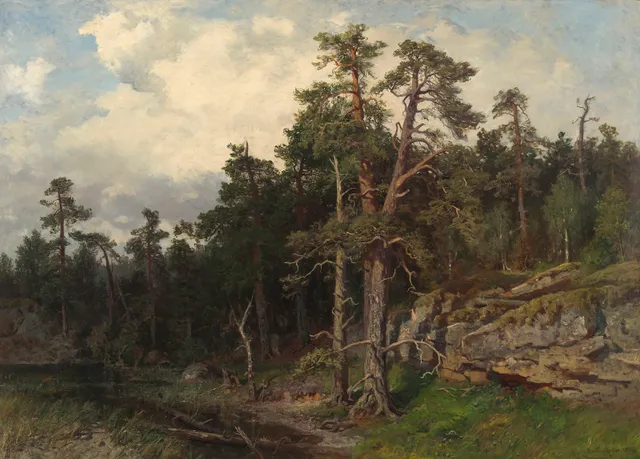 Müller, Morten — Skoglandskap, 1882