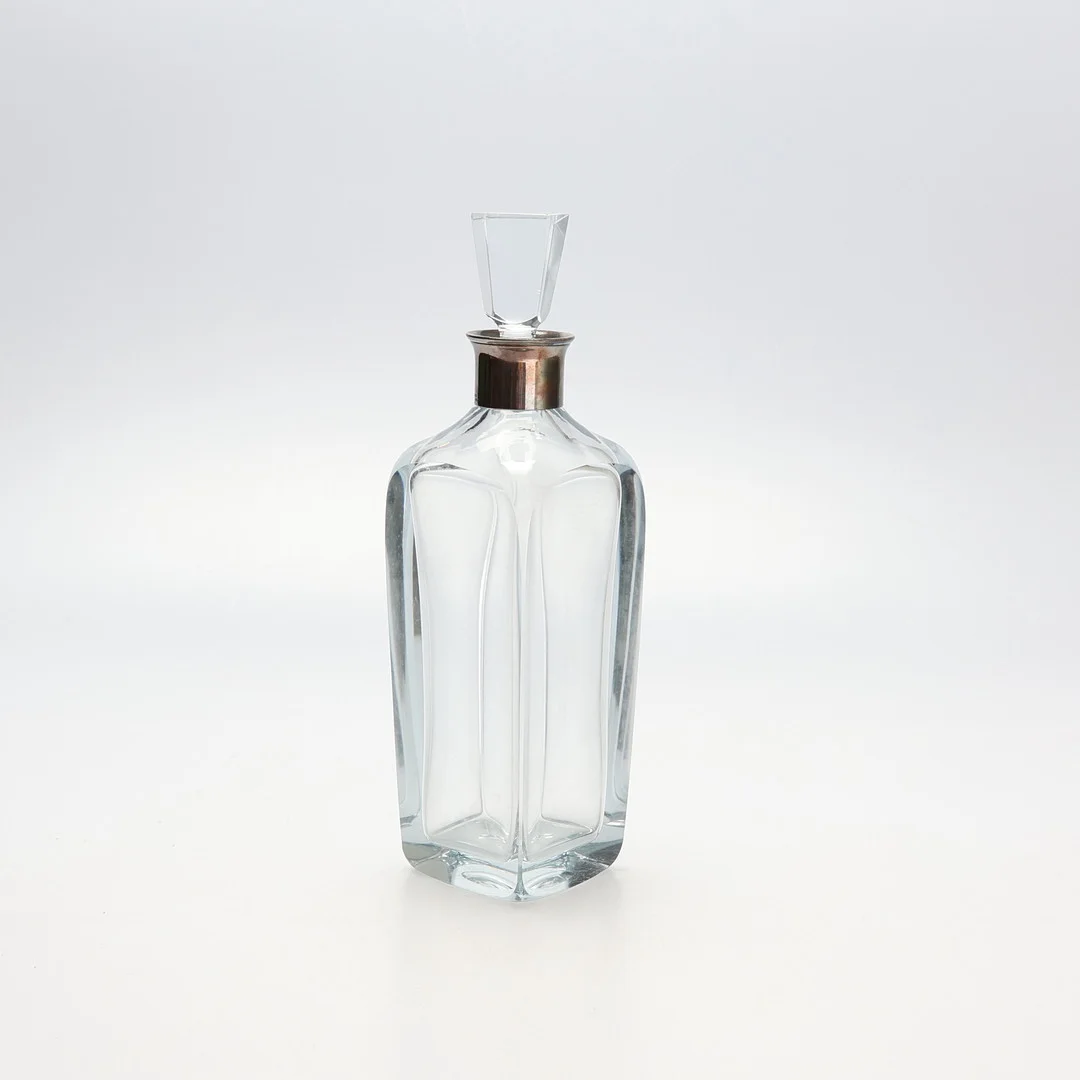 EINAR DRAGSTED. Glaskaraff, med silverkrage, Danmark, 1900-tal. — Utility glass — Gomér & Andersson Jönköping
