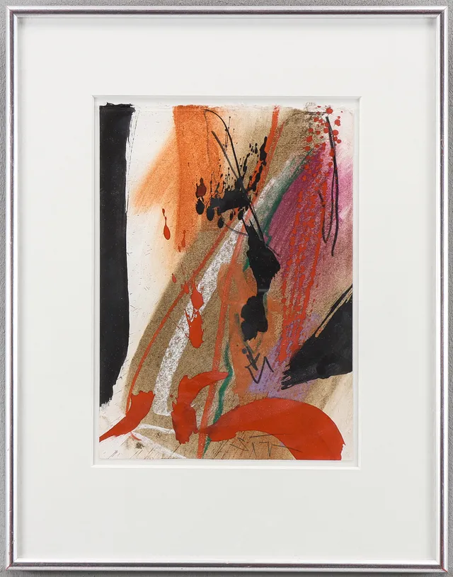 LARS SJÖGREN. Blandteknink, "Komposition IV".