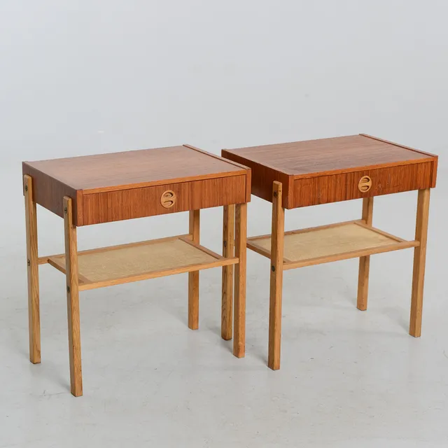 SÄNGBORD, ett par, 1950/60-tal.
