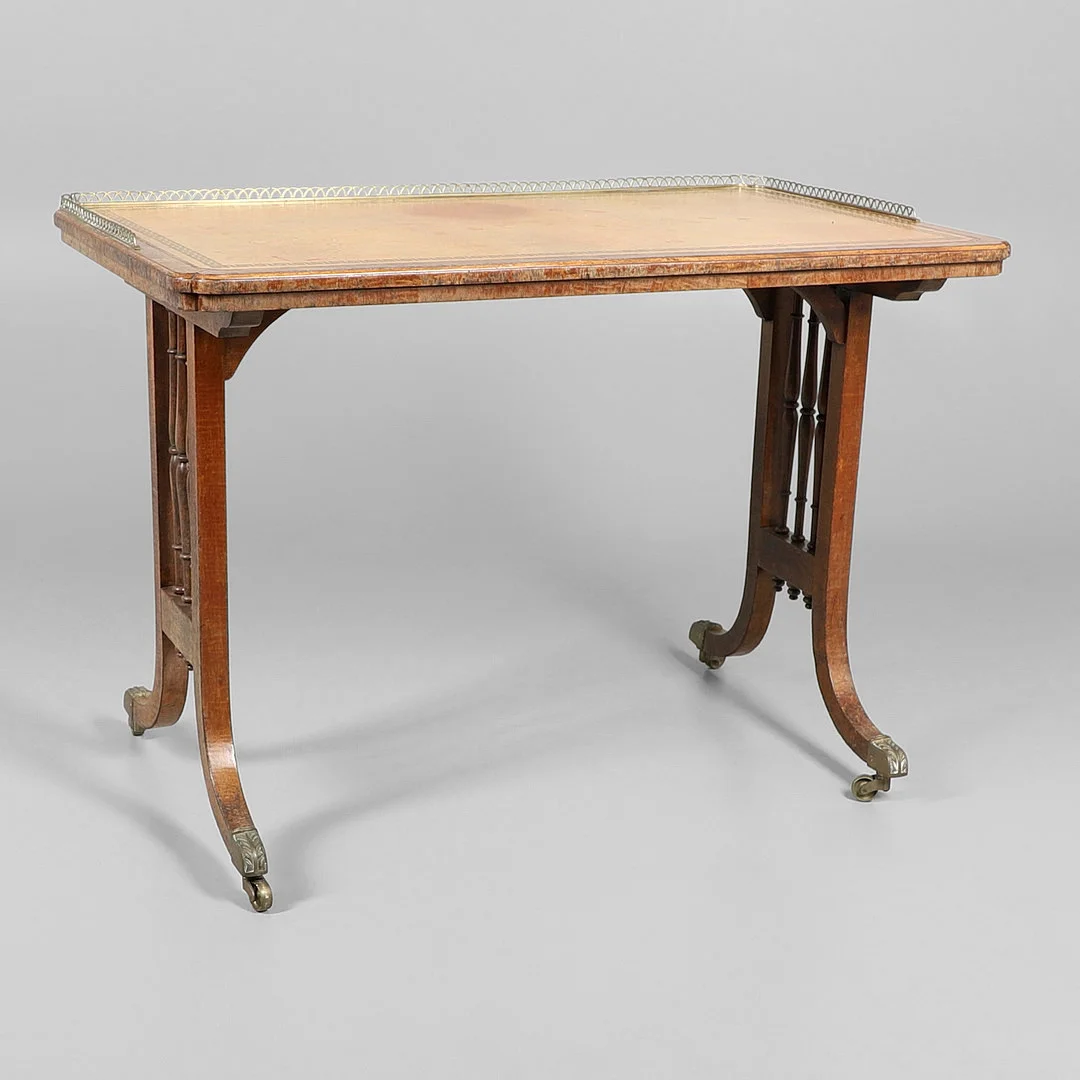A REGENCY MAHOGANY LIBRARY TABLE. — Tables — Lawrences Auctioneers