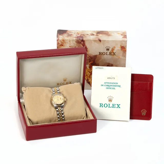 ROLEX, Datejust, 18K guld och stål, ca 1990.