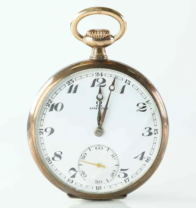FICKUR, Omega, silver, 1900-tal.