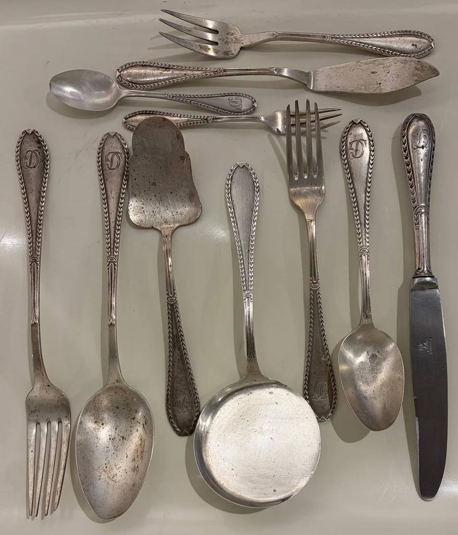 Cubertería de 5 servicios en plata, hacia 1932. — Silver — Balclis