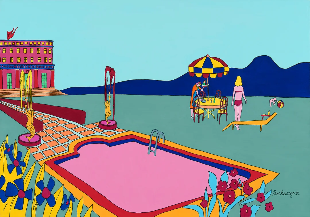 Pushwagner, Hariton — "High society" — Kunst/Maleri — Blomqvist