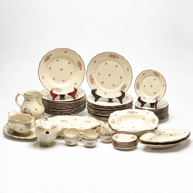 SERVISDELAR, 51 delar, ''Sanssouci'', Rosenthal.