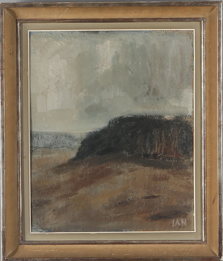 IVAR ANDERSSON. Olja på pannå, landskapsmotiv, monogramsignerad "IAN". — Paintings — Auktionshuset Kolonn