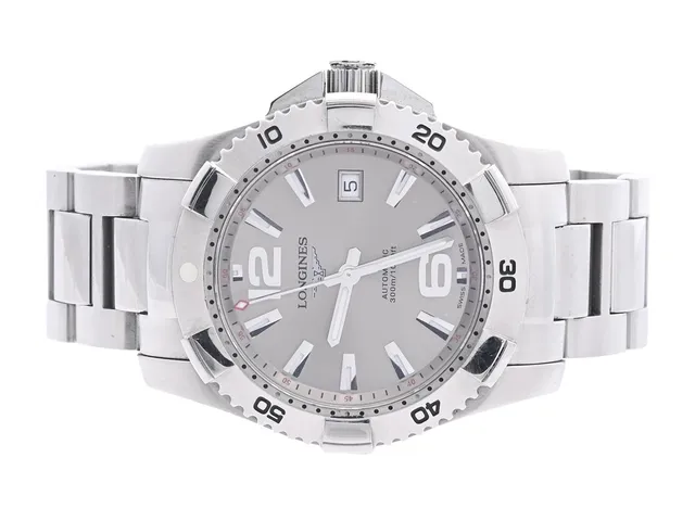 Herrur Longines Hydro Conquest, 41mm, automatisk L36494, snr:33959689, länk, 17,5cm datum, fliplocklås skadad box, något repigt lås