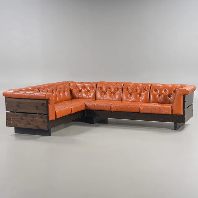 JAN ERIK LINDGREN. Hörnsoffa "Party Corner" Ekornes, Norge 1900-talets andra hälft.
