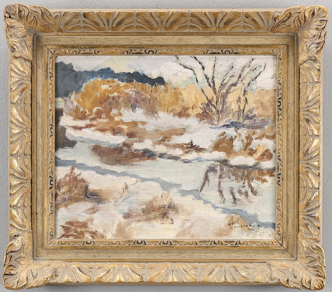 HANS ABRAHAMSSON. Olja på duk, signerad. — Paintings — Karlstad Hammarö Auktionsverk