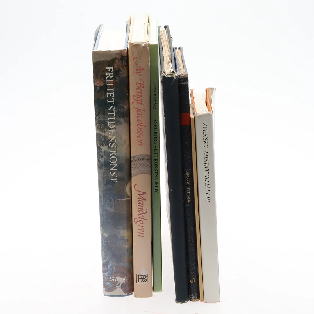 KONSTBÖCKER, 7 st. — Books — Örebro Stadsauktioner