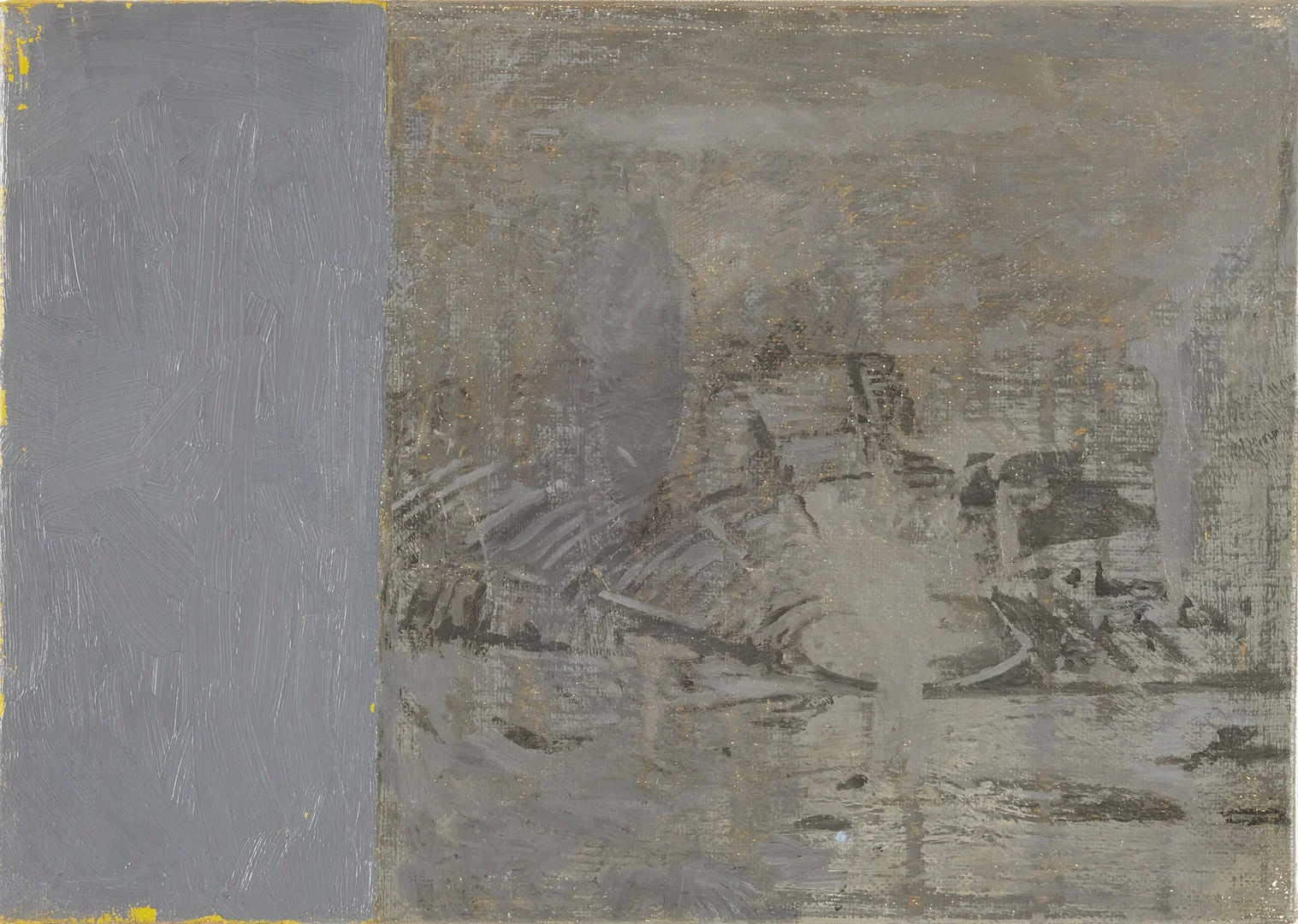TOMMY HILDING (FÖDD 1954). Komposition, olja på duk, á tergo med signatur och datering. — Paintings — Stockholms Auktionsverk Magasin 5