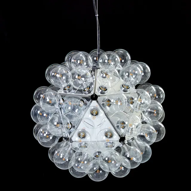 ACHILLE CASTIGLIONI. "Taraxacum 88 S1", takarmatur, Flos, formgivningsår 1988, stål och aluminium, etikettmärkning.