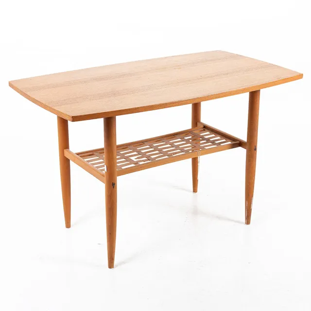 SOFFBORD, med tidningshylla, teak, 1950/60-tal.