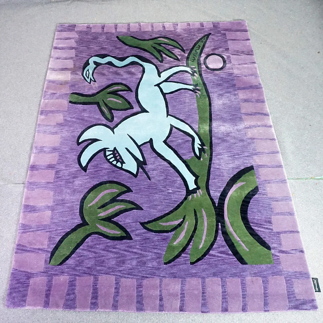 ULRICA HYDMAN-VALLIEN. "Lizard Walk", matta, 230x160, signerad. — Carpets — Roslagens Auktionsverk
