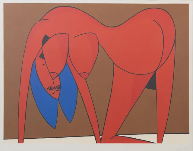 RALF ARZT (FÖDD 1963). Modell, silkscreen nr 1/329, signerad.