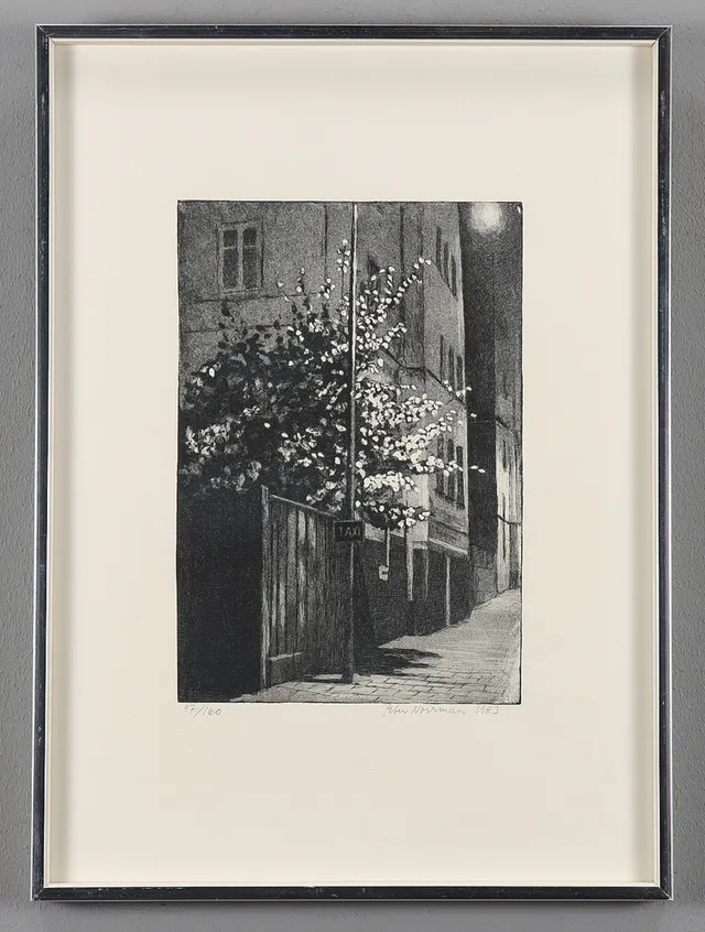 PETER NORRMAN. Etsning, signerad och daterad 1983, numrerad 97/160.