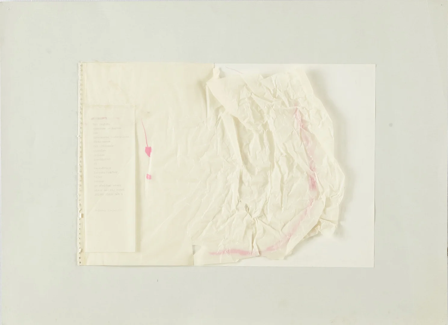 EDDIE FIGGE (1904-2003): Signalen, kollage. — Other — Stockholms Auktionsverk Magasin 5