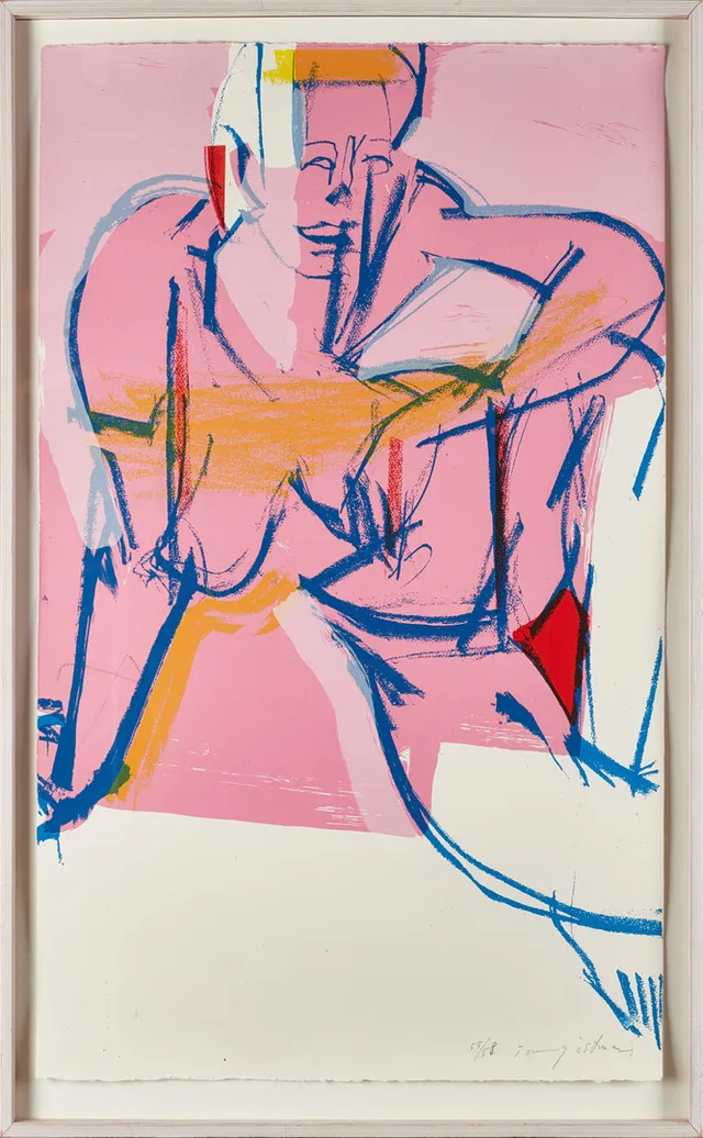 TOMMY ÖSTMAR. FIGURKOMPOSITION, Serigrafi.