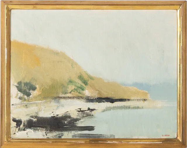 GUSTAV ARNE. "Udden", Arild, olja på duk.