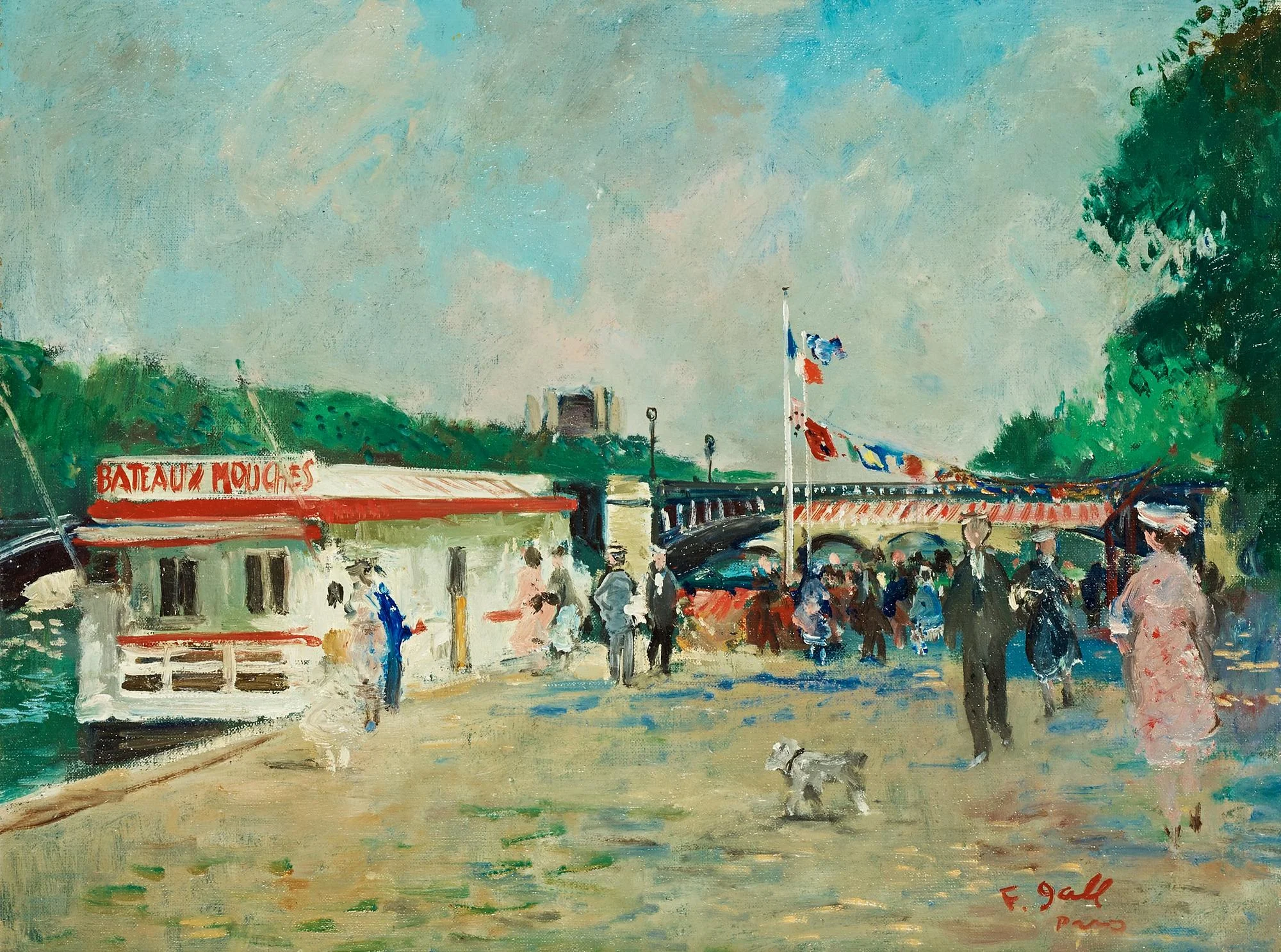 Francois Gall, "Bateaux mouches Paris". — Bukowskis