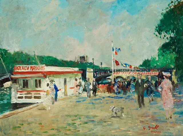 Francois Gall, "Bateaux mouches Paris".