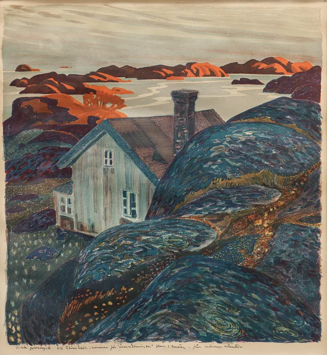ROLAND SVENSSON. "Höstkväll".