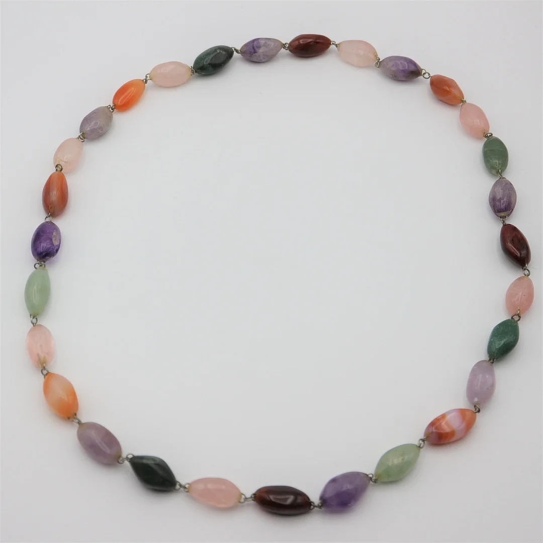 EDELSTEIN COLLIER. — Necklace — Kunst- und Auktionshaus Kleinhenz