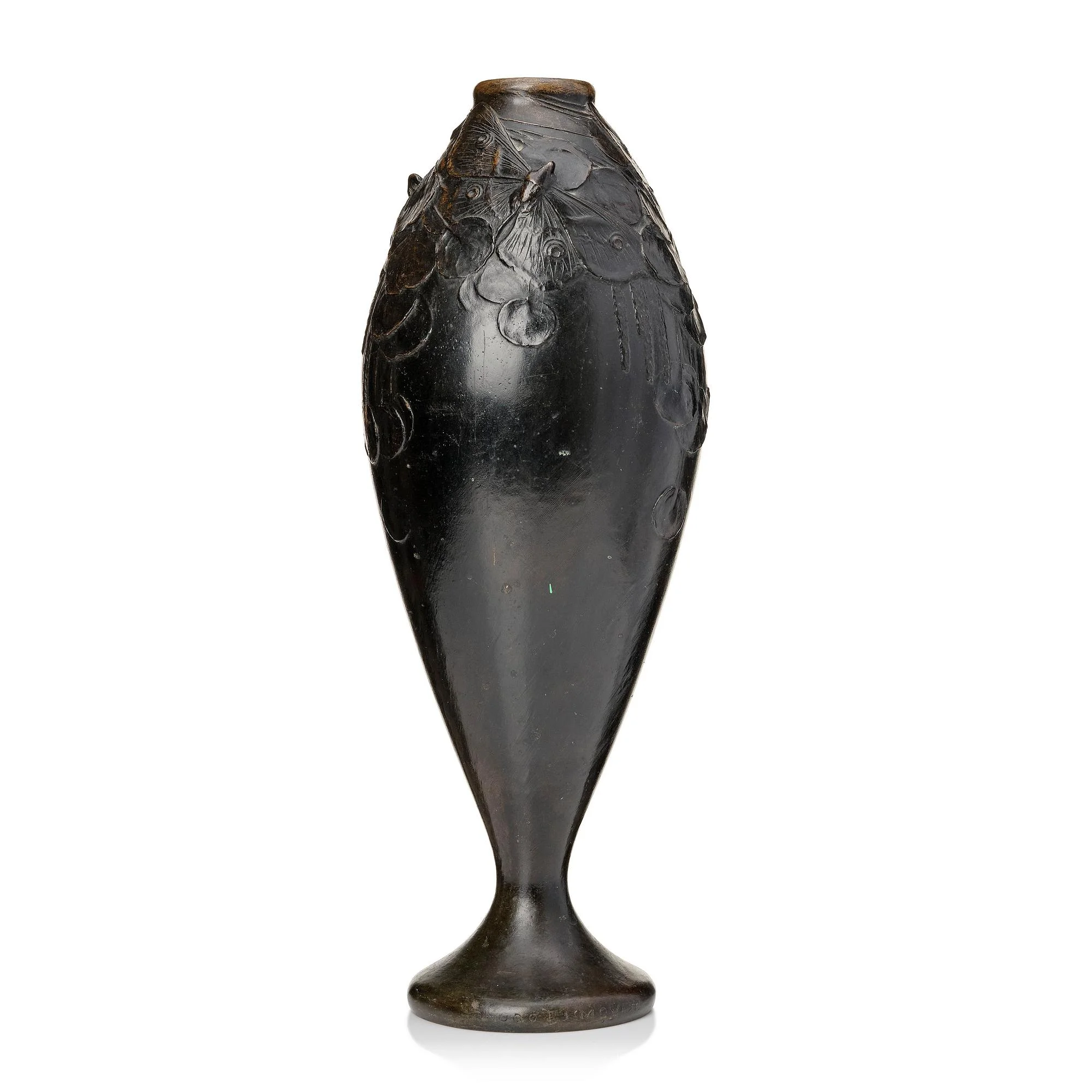 Hugo Elmqvist, vas, Stockholm, jugend, ca 1900, brons. — Bukowskis