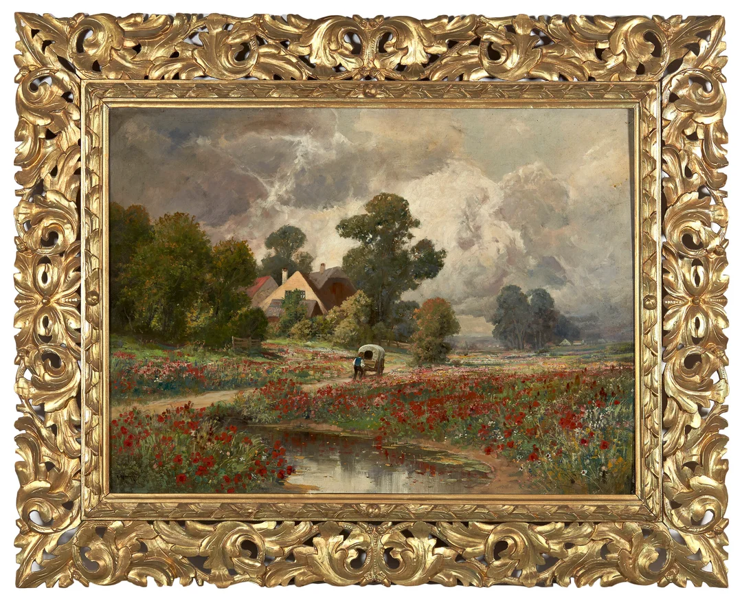 Arnegger, Alois — Valmueeng — Kunst/Maleri — Blomqvist