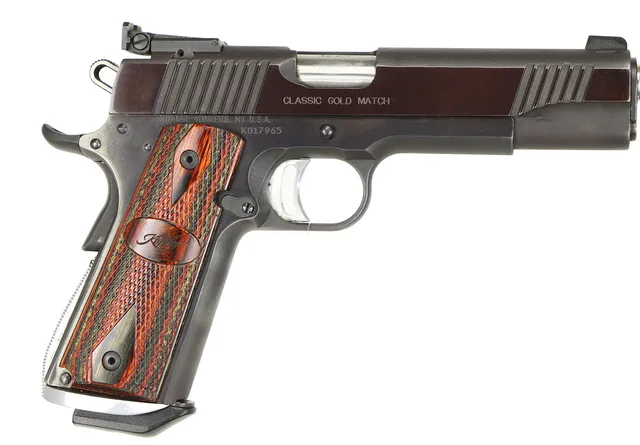 PISTOL, Halvautomat, fabrikat Kimber, modell Gold Match 1911, kaliber .45ACP, tillv.nr K017965, se-nr SE0274817.