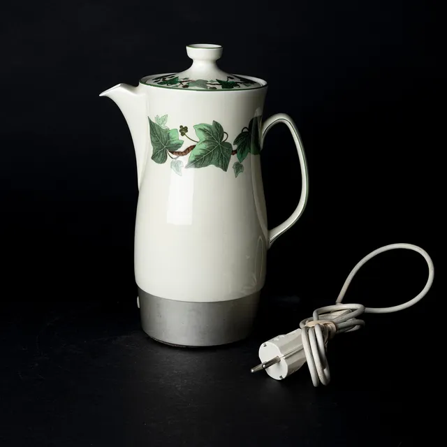 PERKULATOR, delvis porslin, "Napoleon Ivy", Wedgwood.