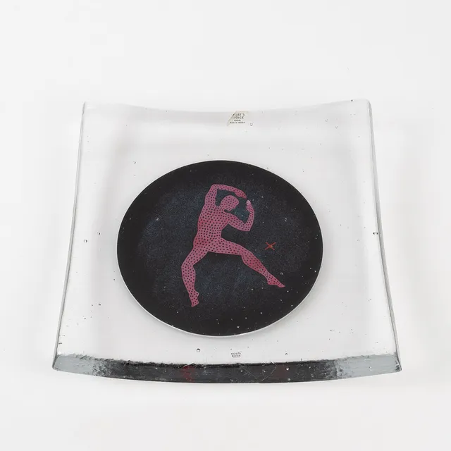 BERTIL VALLIEN. Fat, "Red Dancer", Kosta Boda, Artist's Choice.