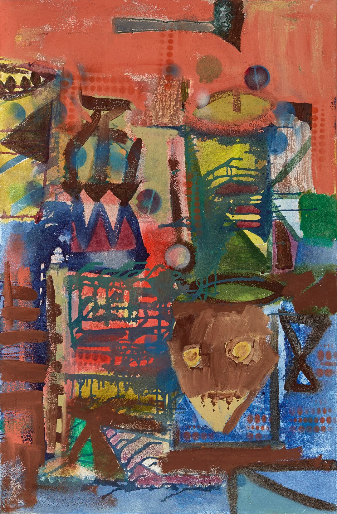 Jensen, Ulf Valde — "Maske" 2004 — Kunst/Maleri — Blomqvist