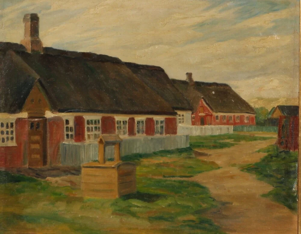Johan Rohde. Parti fra Sønderho, Fanø — Paintings and sculptures/Older pictorial arts — Lauritz