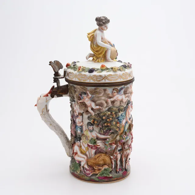 STOP, PORSLIN, MÄRKT CAPODIMONTE, OMKRING 1900.