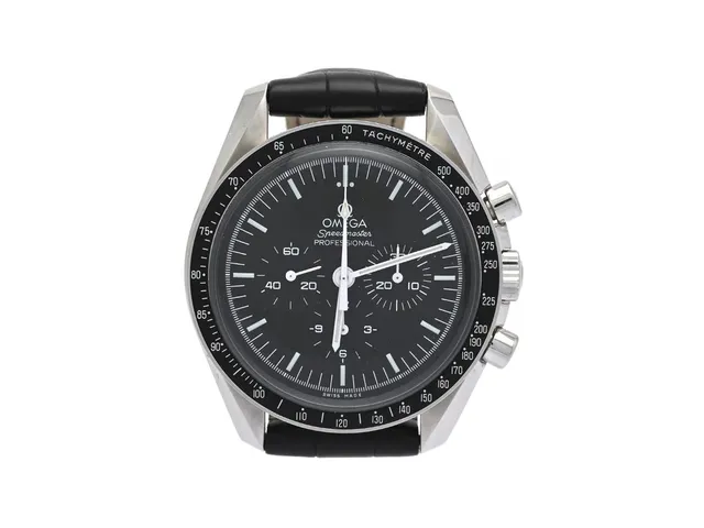 OMEGA, Speedmaster, Professional, "Tachymètre", s.k. "Moon Watch", Cal 1861, Verk nr. 78894645, Serie nr. 78894645, PIC nr. 311.33.42.30.01.001, Boett nr. STZ005923, kronograf, herrur, 42 mm, stål, manuell, plexiglas, NATO-band, läderband, viklås, Ref nr. 94521613/GJB, cert, januari 2022, box, ytterkartong.