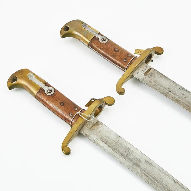 SABELBAJONETTER, 2 st, norska, m/1860.