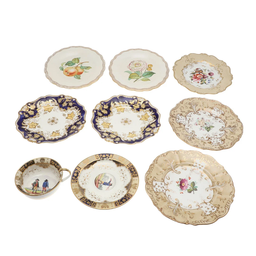 A COLLECTION OF NINETEENTH CENTURY PORCELAIN CABINET PLATES. — European — Lawrences Auctioneers
