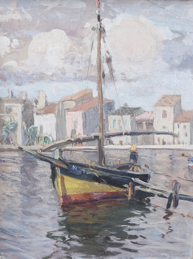 OSCAR HULLGREN. olja på duk, signerad och daterad 1928.