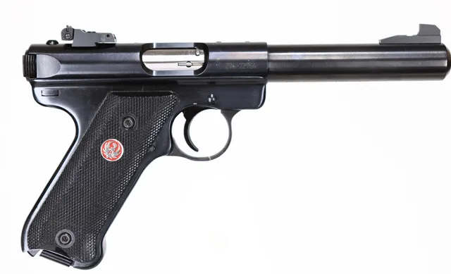 12. PISTOL, amerikansk, Halvautomatisk, fabrikat Ruger, modell Mark III Target, kaliber .22LR, tillv.nr 274-22764.