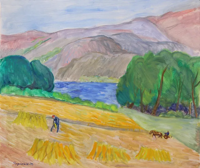 RAGNVALD MAGNUSSON (1904-1984). Lyrösund. Olja på duk.