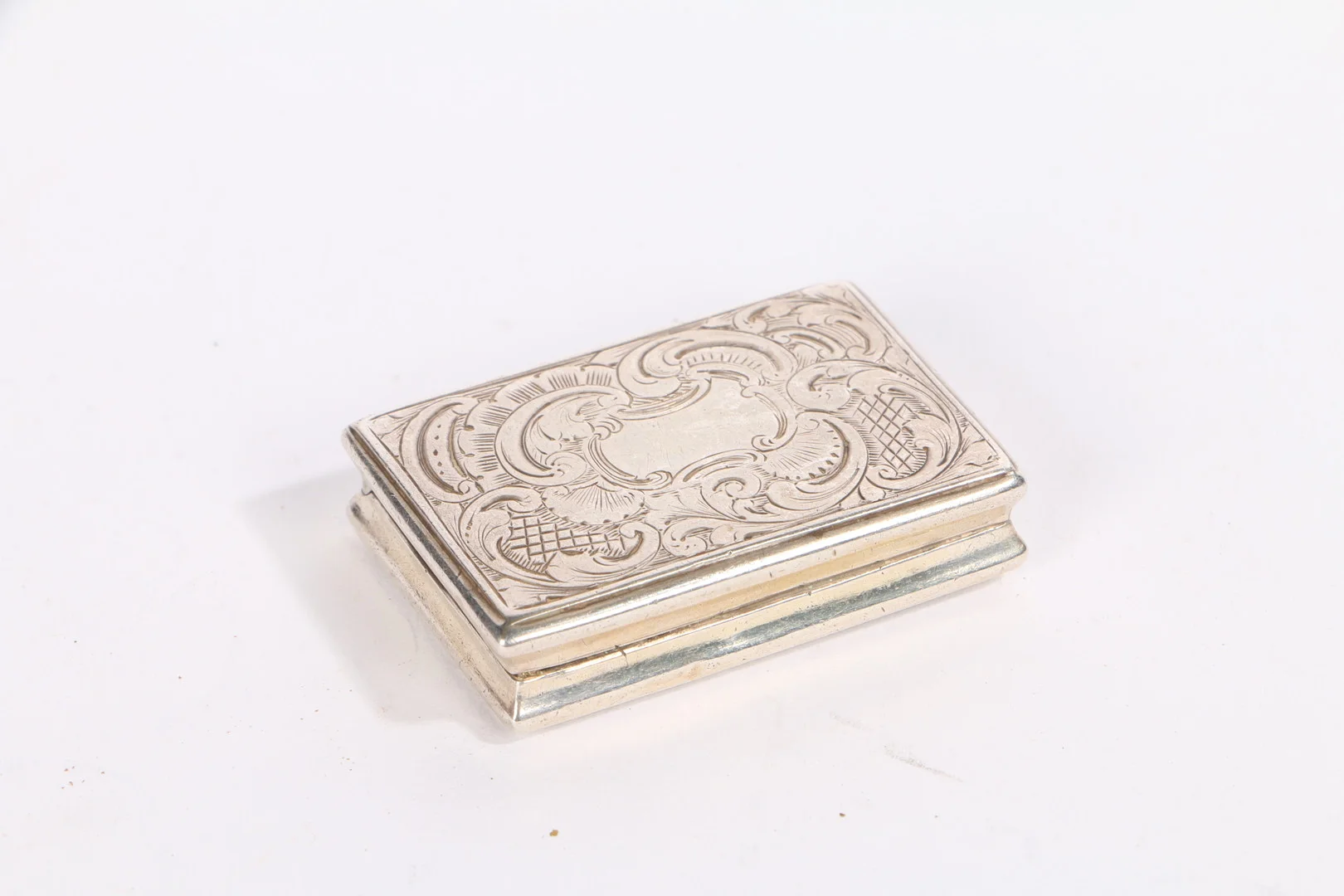 A VICTORIAN SILVER VINAIGRETTE, BIRMINGHAM 1844, MAKER TAYLOR & PERRY. — Silver — Bishop & Miller