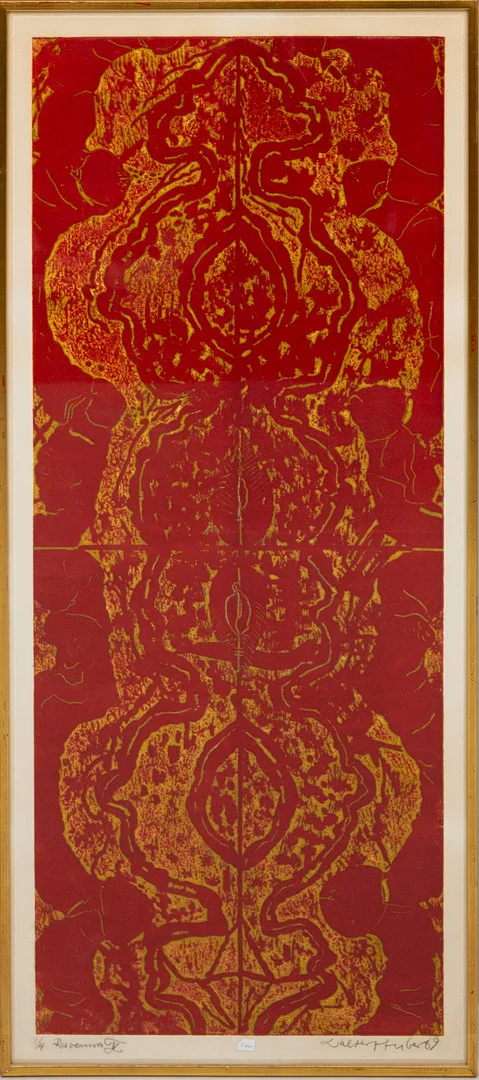 WALTER HUBER. "Ravenna V", färglitografi, signerad, daterad och numrerad, 1/4, -69. — Engravings & Prints — Auktionshuset Kolonn