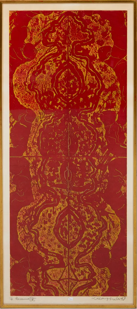 WALTER HUBER. "Ravenna V", färglitografi, signerad, daterad och numrerad, 1/4, -69.