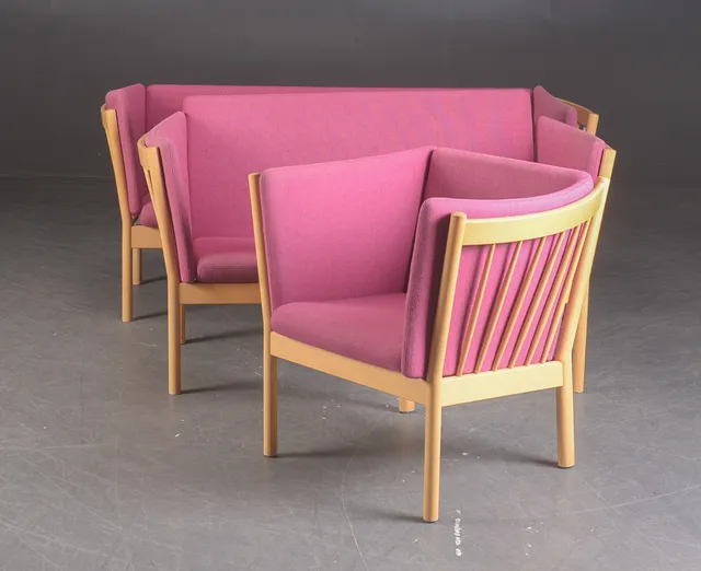 Erik Ole Jørgensen. Møblement, model J46, J48 og J49 (3)