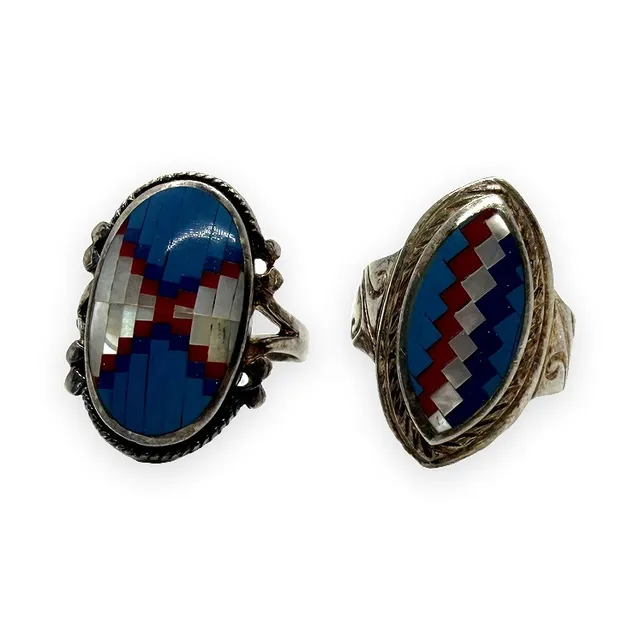 Ringar 2st. Native American stil.