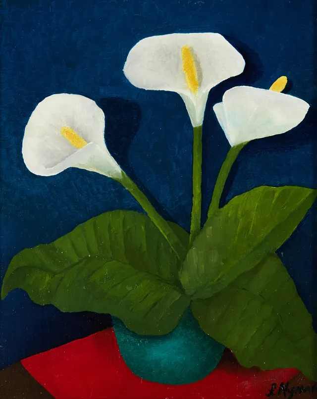 SVEA NYMAN (1902-1986), Kallor, signerad ’S NYMAN’, olja på pannå.