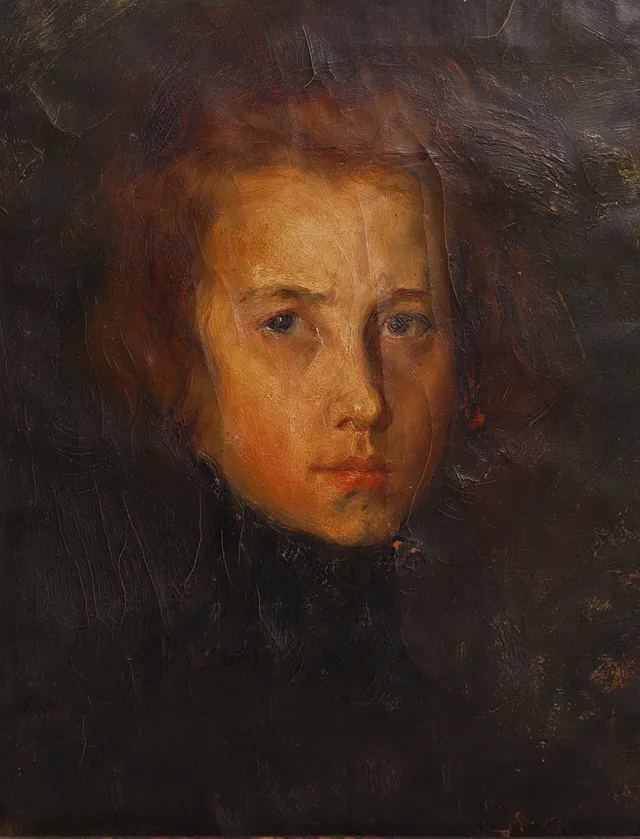 ANÓNIMO PRINCIPIOS SIGLO XX. RETRATO FEMENINO, óleo sobre lienzo. Sin firmar.